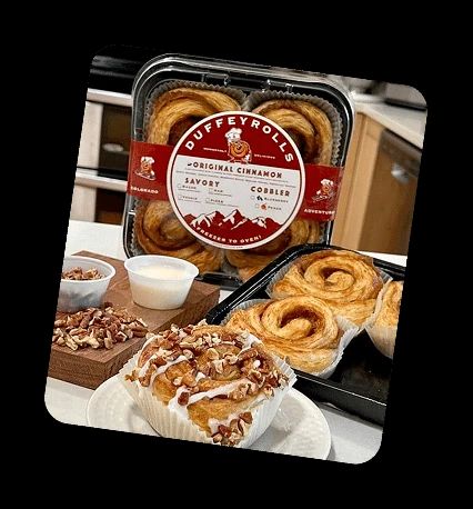 Bake-in-room Duffeyroll pans at the Sky Market.